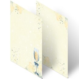 CHAMPAGNE RECEPTION Briefpapier Invitation ELEGANT 100 sheets, DIN A6 (105x148 mm), A6E-690-100