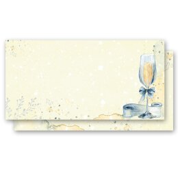 Motif Letter Paper! CHAMPAGNE RECEPTION 100 sheets DIN LONG Special Occasions, Invitation, Paper-Media