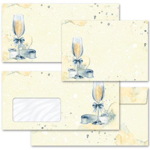 Envelopes Special Occasions, CHAMPAGNE RECEPTION  - DIN LONG & DIN C6 | Invitation, Motifs from different categories - Order online! | Paper-Media