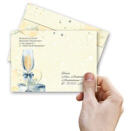 CHAMPAGNE RECEPTION Briefumschläge Invitation CLASSIC 10 envelopes, DIN C6 (162x114 mm), C6-4045-10