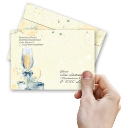 SEKTEMPFANG Briefumschläge Einladung CLASSIC 100 Briefumschläge, DIN C6 (162x114 mm), C6-4045-100