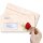 RED ROSE Briefumschläge Rose motif CLASSIC 25 envelopes (with window), DIN LONG (220x110 mm), DLMF-8133-25