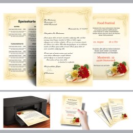 25 patterned envelopes FLOWER BOUQUET in standard DIN long format (windowless)
