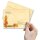 50 patterned envelopes GOLDEN AUTUMN in C6 format (windowless)