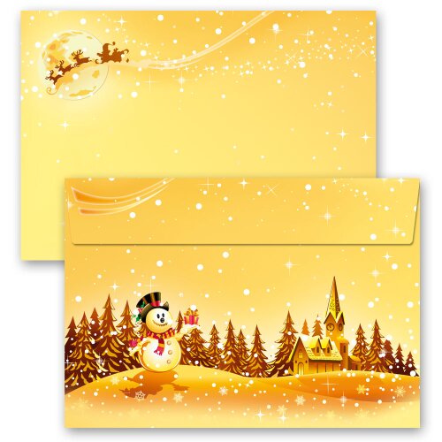 50 patterned envelopes FESTIVE WISHES in C6 format (windowless) Christmas, , Paper-Media