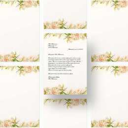 Motif Letter Paper! PEONIES 250 sheets DIN A4