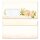 10 patterned envelopes PEONIES in standard DIN long format (with windows) Flowers & Petals, Rose motif, Paper-Media