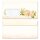 50 patterned envelopes PEONIES in standard DIN long format (with windows) Flowers & Petals, Rose motif, Paper-Media