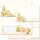 25 patterned envelopes PEONIES in C6 format (windowless)