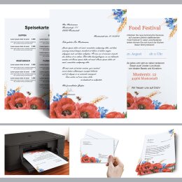 Briefpapier FELDBLUMEN - DIN A5 Format 100 Blatt