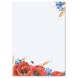 Briefpapier Set FELDBLUMEN - 100-tlg. DL (mit Fenster)