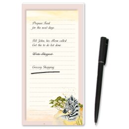 Notepads ZEBRA | DIN LONG Format |  2 Blocks