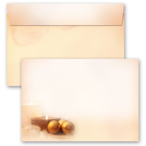 50 patterned envelopes CHRISTMAS TIME in C6 format (windowless) Christmas, Christmas motif, Paper-Media