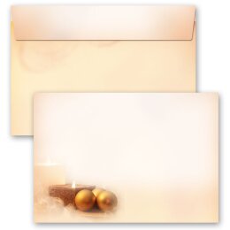 50 patterned envelopes CHRISTMAS TIME in C6 format (windowless) Christmas, Christmas motif, Paper-Media