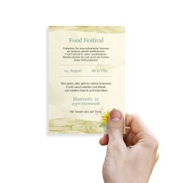 Briefpapier GELBE SONNENBLUMEN - DIN A6 Format 100 Blatt