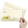 25 patterned envelopes YELLOW SUNFLOWERS in standard DIN long format (windowless)