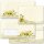 25 patterned envelopes YELLOW SUNFLOWERS in standard DIN long format (windowless)