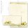 20-pc. Complete Motif Letter Paper-Set YELLOW SUNFLOWERS