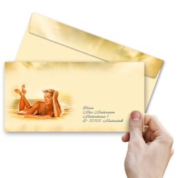 RELAXING AT THE LAKE Briefumschläge Travel CLASSIC 25 envelopes (windowless), DIN LONG (220x110 mm), DLOF-8274-25