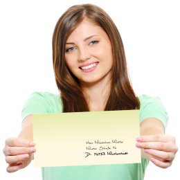 25 buste da lettera decorate QUATTRO STAGIONI – ESTATE - DIN LANG (senza finestra)