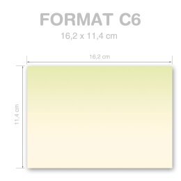 50 enveloppes à motifs au format C6 - QUATRE SAISONS – L’ÉTÉ (sans fenêtre)