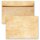 50 patterned envelopes PARCHMENT in C6 format (windowless) Antique & History, Design, Paper-Media