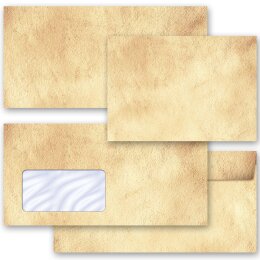25 patterned envelopes ANTIQUE in standard DIN long format (windowless)