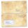 25 patterned envelopes ANTIQUE in standard DIN long format (with windows)