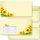 25 patterned envelopes SUNFLOWERS in standard DIN long format (windowless)