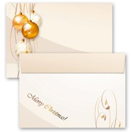 50 patterned envelopes HAPPY HOLIDAYS in C6 format...