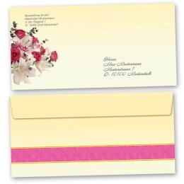 25 patterned envelopes CONGRATULATIONS in standard DIN long format (windowless)
