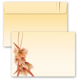 50 patterned envelopes FLOWER PETALS in C6 format (windowless)