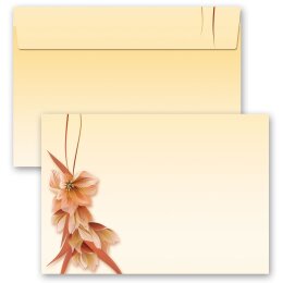 50 enveloppes à motifs au format C6 - PÉTALES DE FLEURS (sans fenêtre)