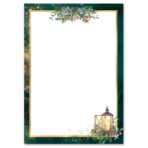 Motif Letter Paper! ADVENT NIGHT 20 sheets DIN A4 Christmas, Christmas feast, Paper-Media