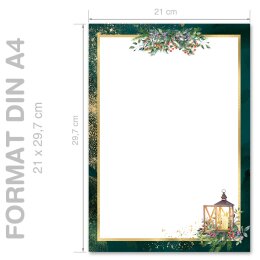 ADVENT NIGHT Briefpapier Christmas feast CLASSIC 50 sheets, DIN A4 (210x297 mm), A4C-8364-50