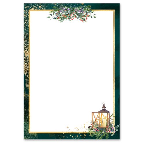 Motif Letter Paper! ADVENT NIGHT 50 sheets DIN A5 Christmas, Christmas feast, Paper-Media
