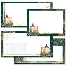 10 patterned envelopes ADVENT NIGHT in standard DIN long format (windowless)