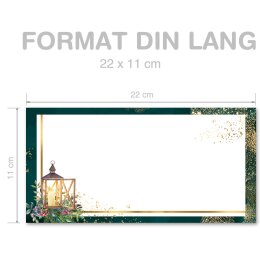 NUIT DE LAVENT Briefumschläge Contemplation CLASSIC 10 enveloppes (sans fenêtre), DIN LANG (220x110 mm), DLOF-8364-10