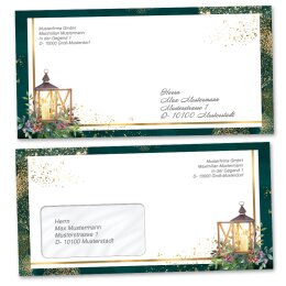 Envelopes Christmas, ADVENT NIGHT 50 envelopes (with window) - DIN LONG (220x110 mm) | Self-adhesive | Order online! | Paper-Media