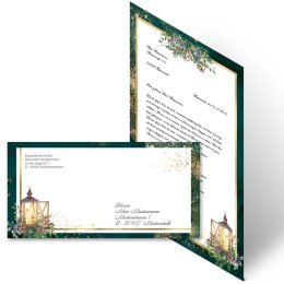 Briefpapier Set ADVENTSNACHT - 20-tlg. DL (ohne Fenster)
