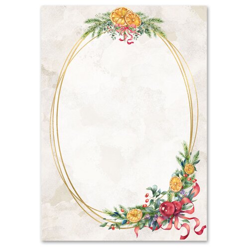 Briefpapier WINTERMOMENTE - DIN A5 Format 250 Blatt Weihnachten, Christfest, Paper-Media