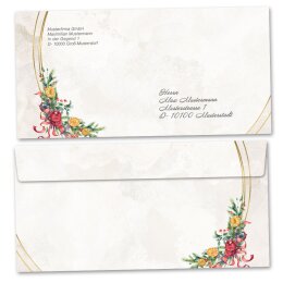 Briefumschläge Weihnachten, WINTERMOMENTE 25 Briefumschläge (ohne Fenster) - DIN LANG (220x110 mm) | selbstklebend | Online bestellen! | Paper-Media