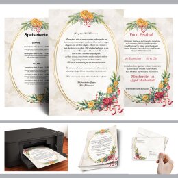 25 patterned envelopes WINTER MOMENTS in standard DIN long format (windowless)