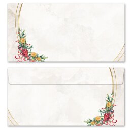 50 patterned envelopes WINTER MOMENTS in standard DIN long format (windowless) Christmas, Christmas feast, Paper-Media