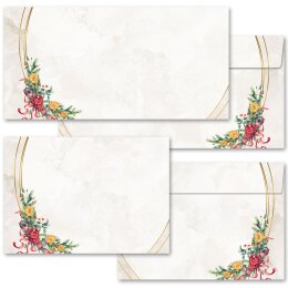 10 patterned envelopes WINTER MOMENTS in C6 format (windowless)