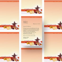 20 fogli di carta da lettera decorati Natale BELLO NATALE DIN A4 - Paper-Media