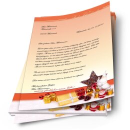 Motif Letter Paper! BEAUTIFUL CHRISTMAS 20 sheets DIN A4
