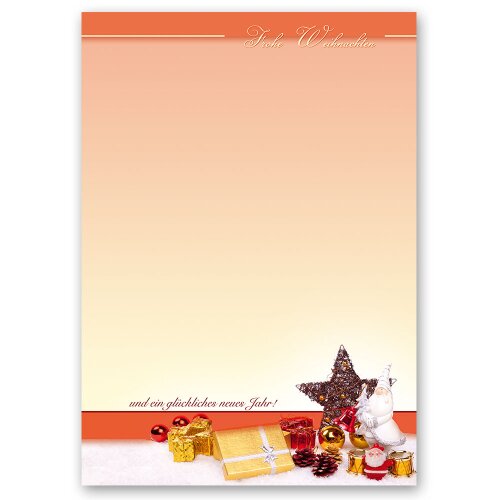 Motif Letter Paper! BEAUTIFUL CHRISTMAS 50 sheets DIN A4