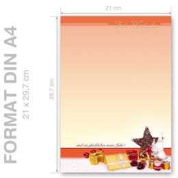 Motif Letter Paper! BEAUTIFUL CHRISTMAS 50 sheets DIN A4