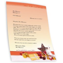 Motif Letter Paper-Sets BEAUTIFUL CHRISTMAS